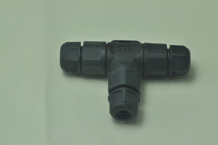 (image for) Durable Nylon T Type IP68 2Pin 3Pin Waterproof Connector Plug Socket 2 Pin 3 Pin Panel Mount Terminal Electrical Wire Adapter